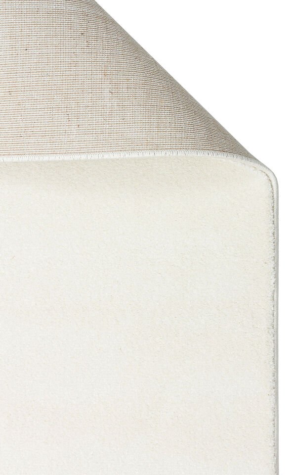 LT PLAIN WHITE Hav Toz Vermez Modern Sade Desenli Makine Halısı