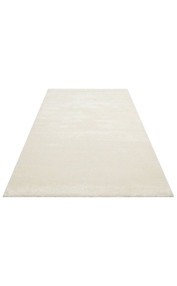 LT PLAIN WHITE Hav Toz Vermez Modern Sade Desenli Makine Halısı