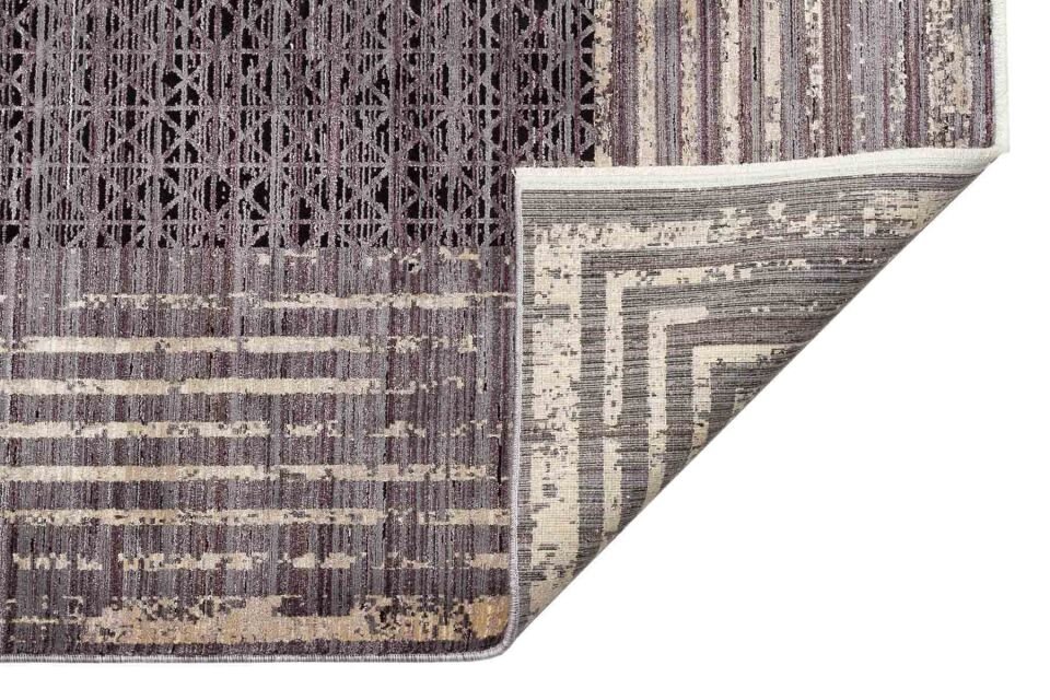 MHL 01 ANTRASIT GOLD Art Deco Desenli Yüksek Kalite Sık Dokuma Salon Halısı