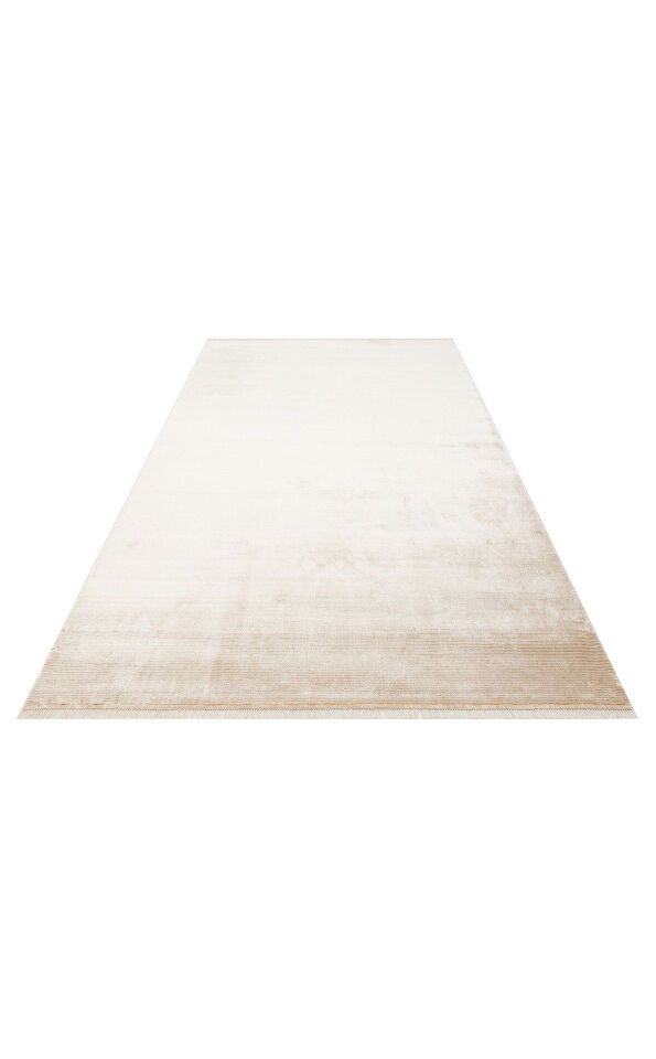 NAP 01 BEIGE Sade Desenli Modern Sık Dokuma Makine Halısı