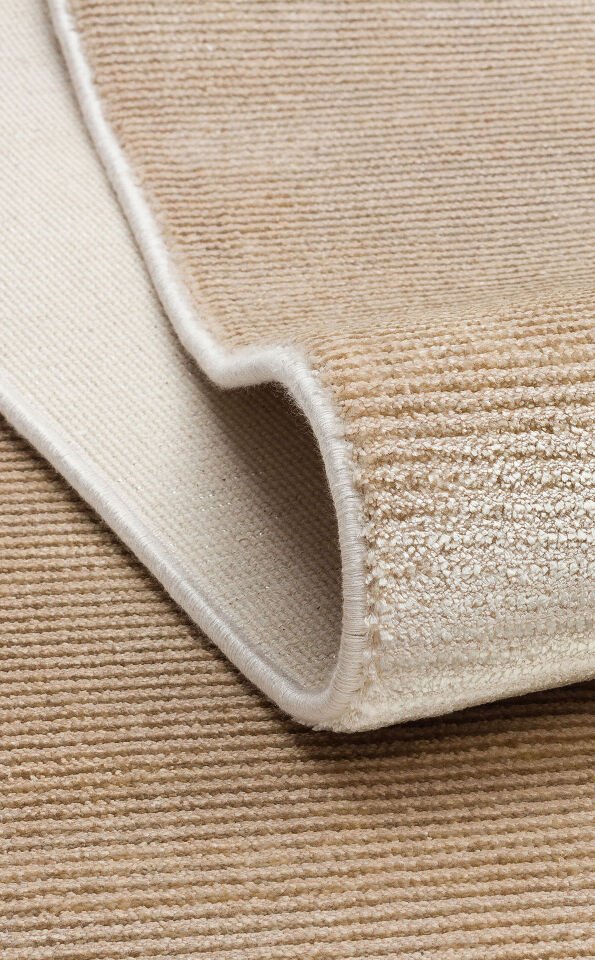 NAP 01 BEIGE Sade Desenli Modern Sık Dokuma Makine Halısı