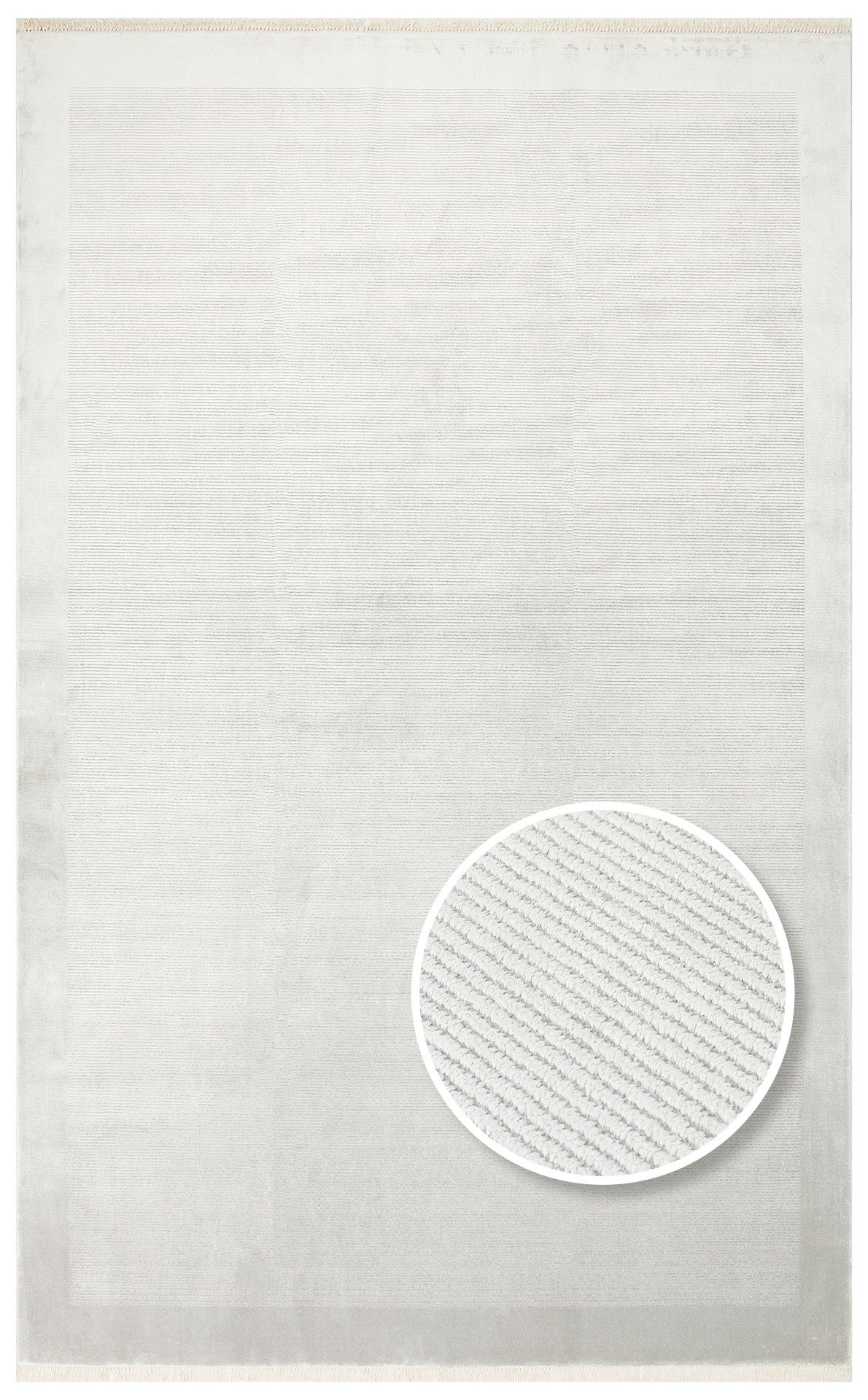 NAP 02 GREY Sade Desenli Modern Sık Dokuma Makine Halısı