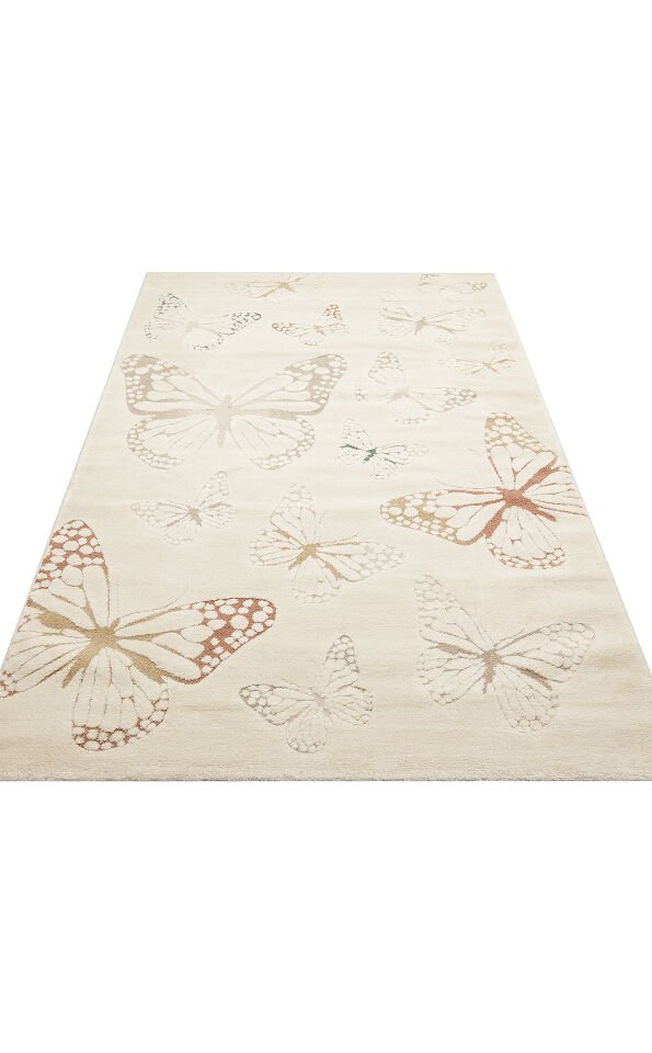 PCL 03 CREAM MULTY Pastel Renkli Hav ve Toz Vermeyen Çocuk Halısı