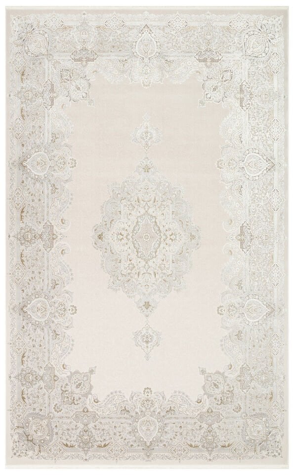 PLM 01 CREAM GREY Yüksek Kaliteli Sık Dokuma Modern Salon Halısı