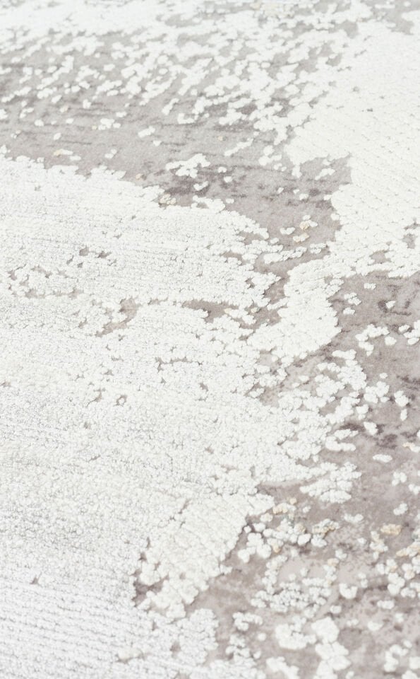 PLM 02 CREAM GREY Yüksek Kaliteli Sık Dokuma Modern Salon Halısı