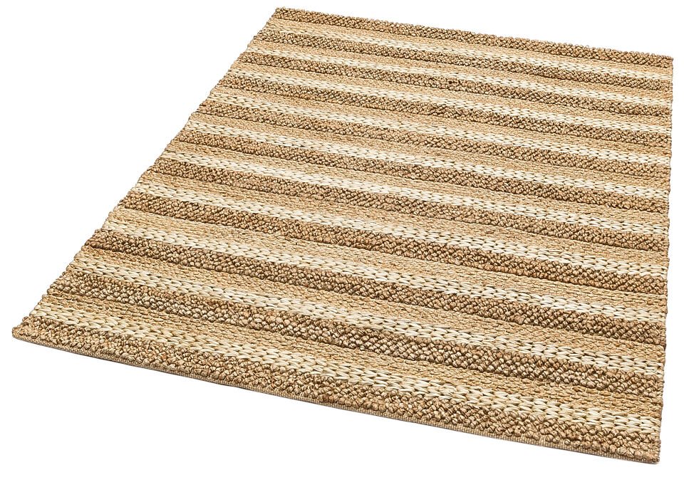 S-1410 NATURAL XW Farklı Örgü Dokusuna Sahip El Dokuma Naturel Jüt Hasır Halı