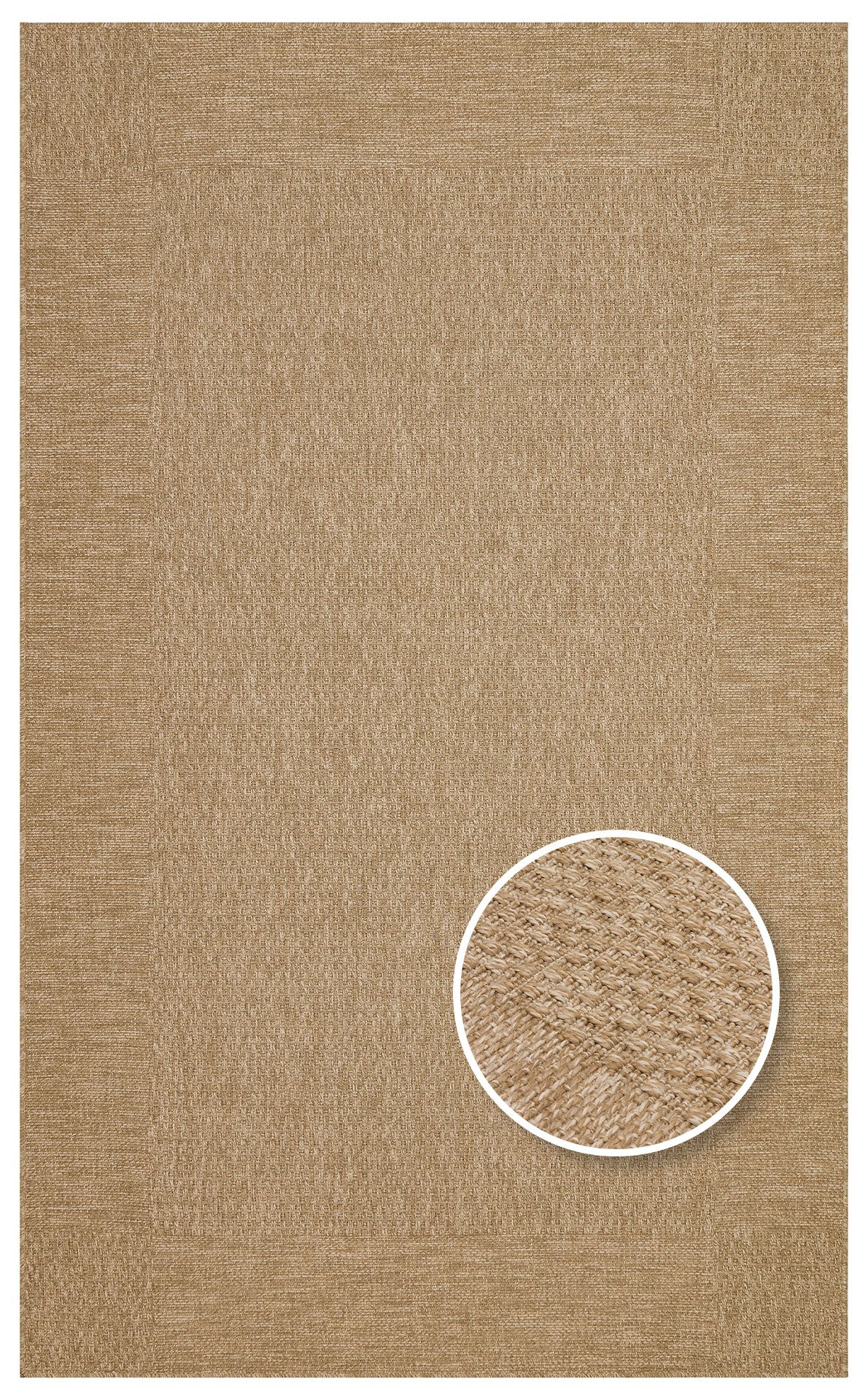 SLD 06 NATURAL Güneş Işığı ve Suya Dayanıklı Jüt Görünümlü Sisal Halı